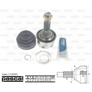 Kit di giunti, albero motore PASCAL G12070PC