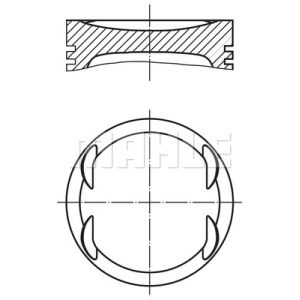 Kolben MAHLE 011 69 01