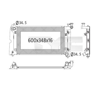 Arrefecedor do motor TYC 736-1024