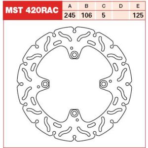 Disco de travão TRW MST420RAC, 1 Peça