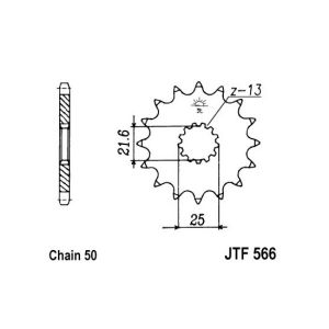 Kettenrad JT JTF566,16