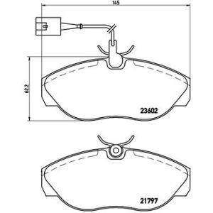 Bremsbelagsatz, Scheibenbremse BREMBO P 23 083
