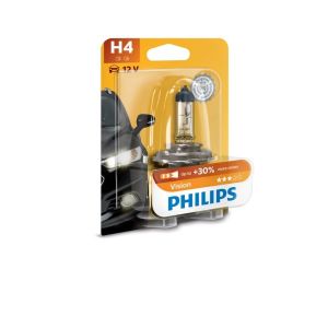 Glühlampe Halogen PHILIPS H4 Vision Moto 12V, 60/55W