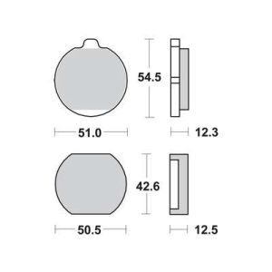 Bremsbelagsatz TRW MCB79