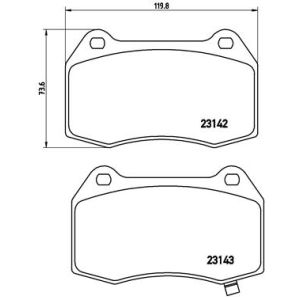 Levyjarrun jarrupalasarja BREMBO P 56 047