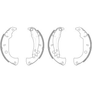 Jeu de mâchoires de frein Shoe Kit TEXTAR 83037004