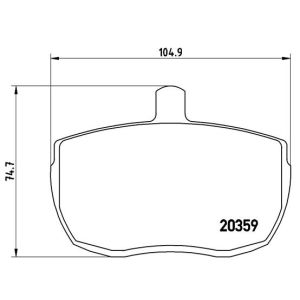 Levyjarrun jarrupalasarja BREMBO P A6 001