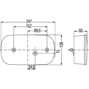 Luz trasera HELLA 2VP 998 232-301