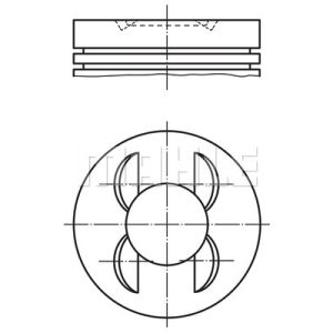 Kolben MAHLE 002 51 02