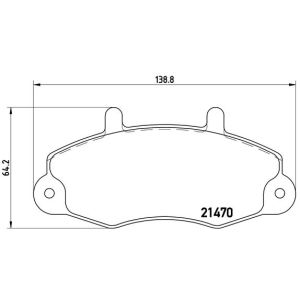 Bremsbelagsatz, Scheibenbremse BREMBO P 24 049