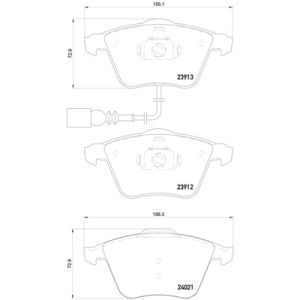 Jeu de plaquettes de frein à disque BREMBO Xtra P 85 129X, Avant