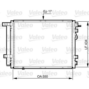 A/C-kondensor VALEO 814352