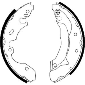 Jeu de mâchoires de frein TEXTAR 91049400
