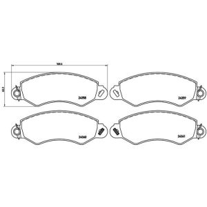 Levyjarrun jarrupalasarja BREMBO P B1 002