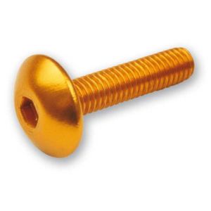 Plaat zeskantschroef M5/20 6 stuks aluminium oranje