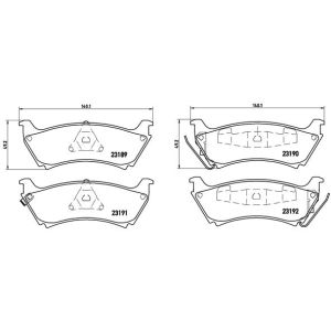 Levyjarrun jarrupalasarja BREMBO P 50 040