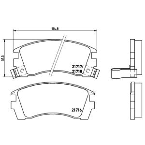 Levyjarrun jarrupalasarja BREMBO P 56 064