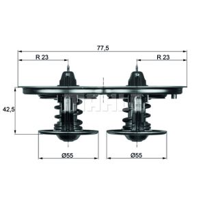 Thermostat, Kühlmittel MAHLE TX 32/1D