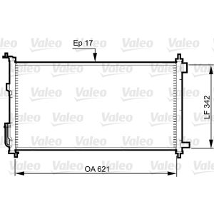 Lauhdutin, ilmastointilaite VALEO 817836