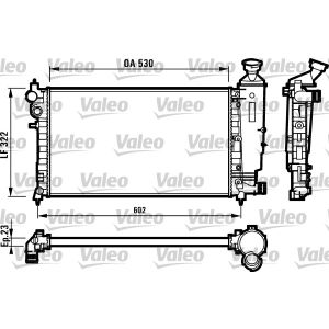 Radiador, arrefecimento do motor VALEO 731526