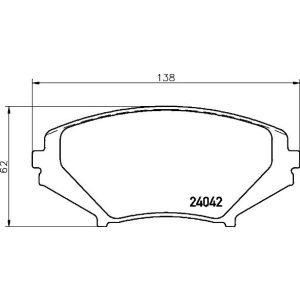 Conjunto de pastilhas de travão BREMBO P 49 034