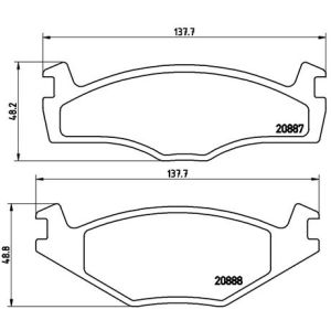 Levyjarrun jarrupalasarja BREMBO P 85 012