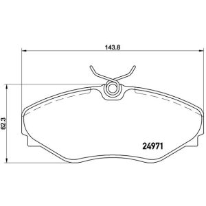 Levyjarrun jarrupalasarja BREMBO P 68 055