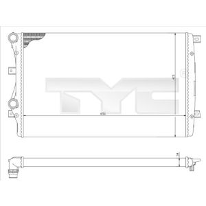Arrefecedor do motor TYC 737-0017-R