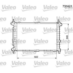 Arrefecedor do motor VALEO 731421