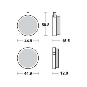 Bremsbelagsatz TRW MCB14
