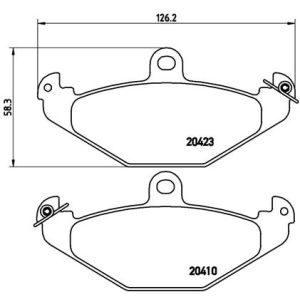 Levyjarrun jarrupalasarja BREMBO P 59 026