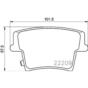 Bremsbelagsatz, Scheibenbremse BREMBO P 11 040