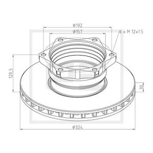 Disco de freno PETERS 016.653-00A