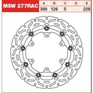 Bremsscheibe TRW MSW277RAC, 1 Stück