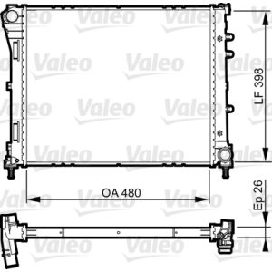 Arrefecedor do motor VALEO 735273