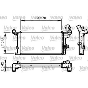 Kühler, Motorkühlung VALEO 732303