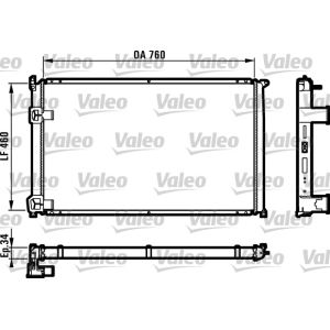 Motorkühler VALEO 732063
