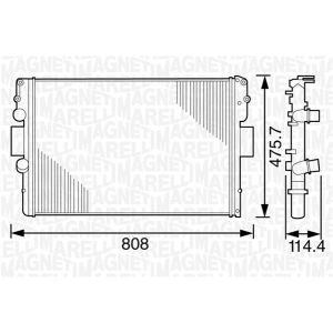 Kühler, Motorkühlung MAGNETI MARELLI 350213120900