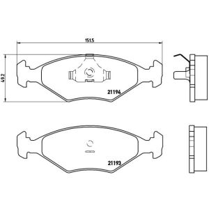 Levyjarrun jarrupalasarja BREMBO P 23 040