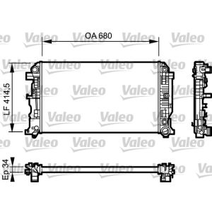 Arrefecedor do motor VALEO 734929