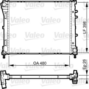 Motorkühler VALEO 735498