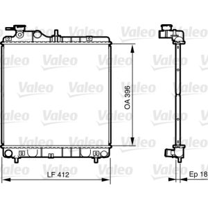 Motorradiateur  VALEO 735562