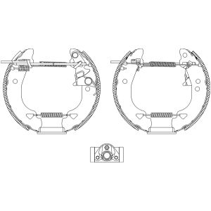 Conjunto, sapatas de travão TEXTAR 84048400
