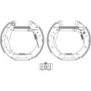 Jeu de mâchoires de frein Shoe Kit Pro TEXTAR 84050000