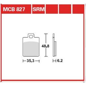 Remblokset TRW MCB827SRM