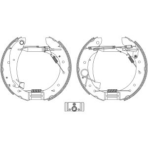 Jeu de mâchoires de frein Shoe Kit Pro TEXTAR 84049601