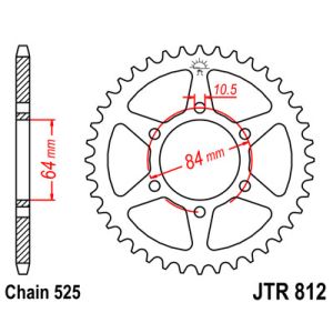 Kettenrad JT JTR812,43