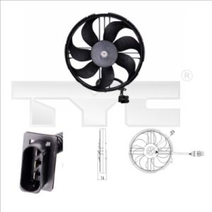 Ventilador, refrigeración de motor TYC 837-0018