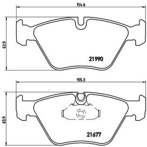 Bremsbelagsatz BREMBO P 06 065, Vorne