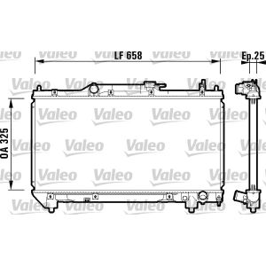 Arrefecedor do motor VALEO 732951